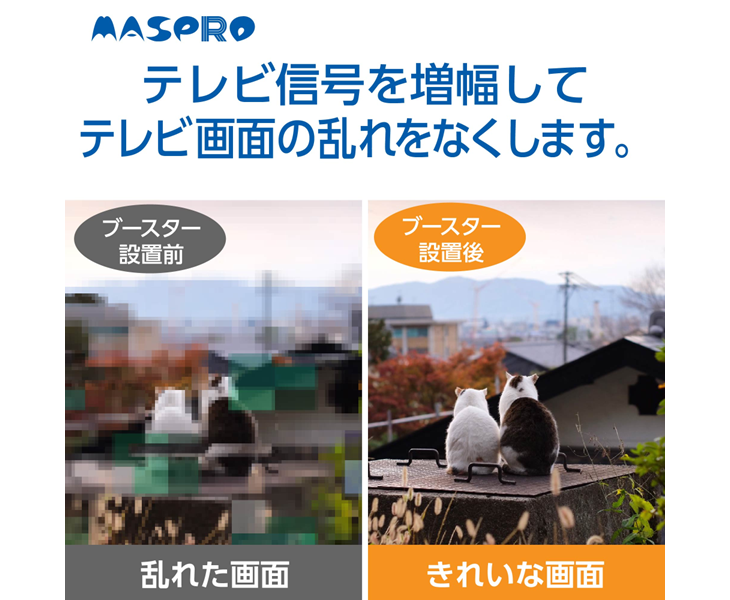 増幅部：ホワイト、電源部：ブラック